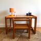 Children's desk and its wooden seat from the 80s