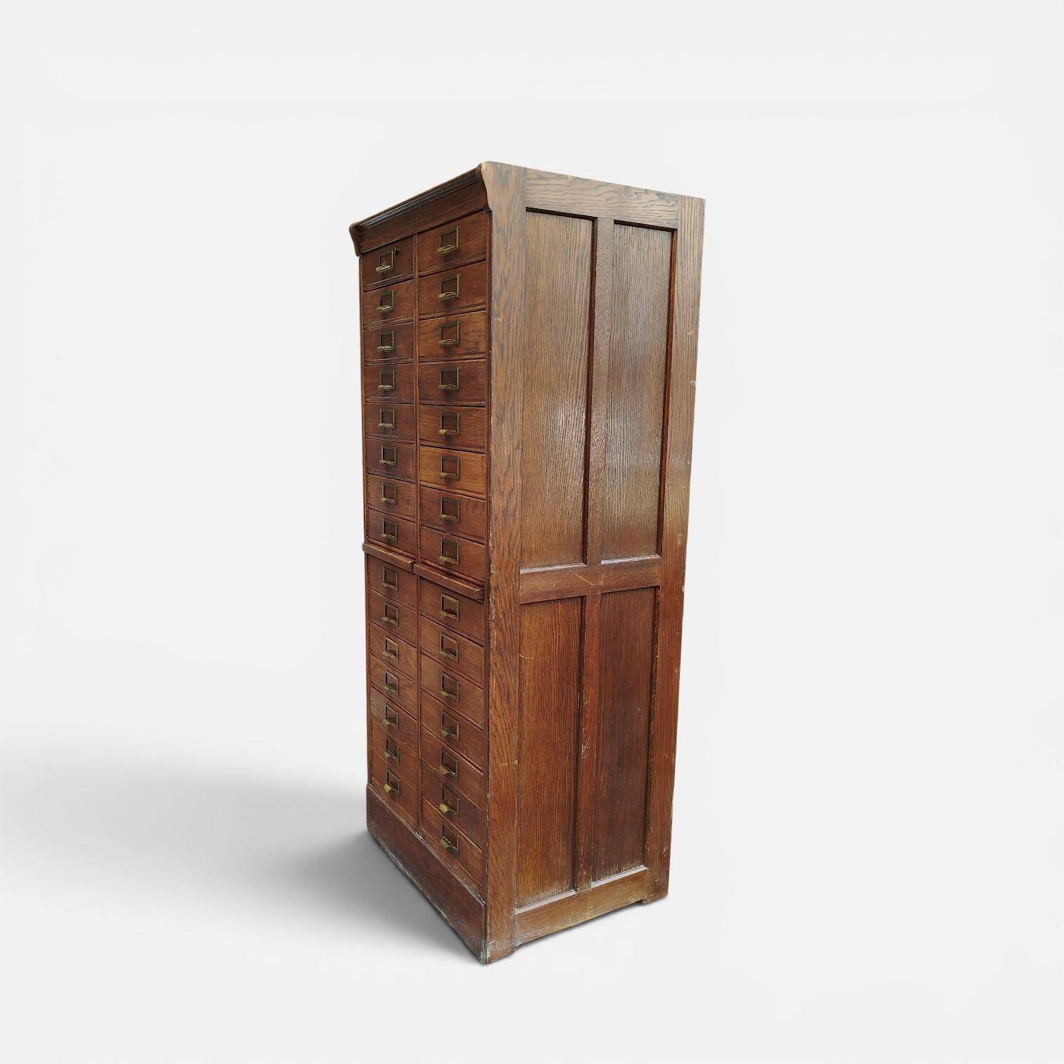 Archive furniture in oak S.M.V., Denmark 1920s–40s