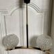 Lustre suspension Maison Arlus Lunel laiton et verre ciselé