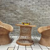 Rattan, wicker lounge set
