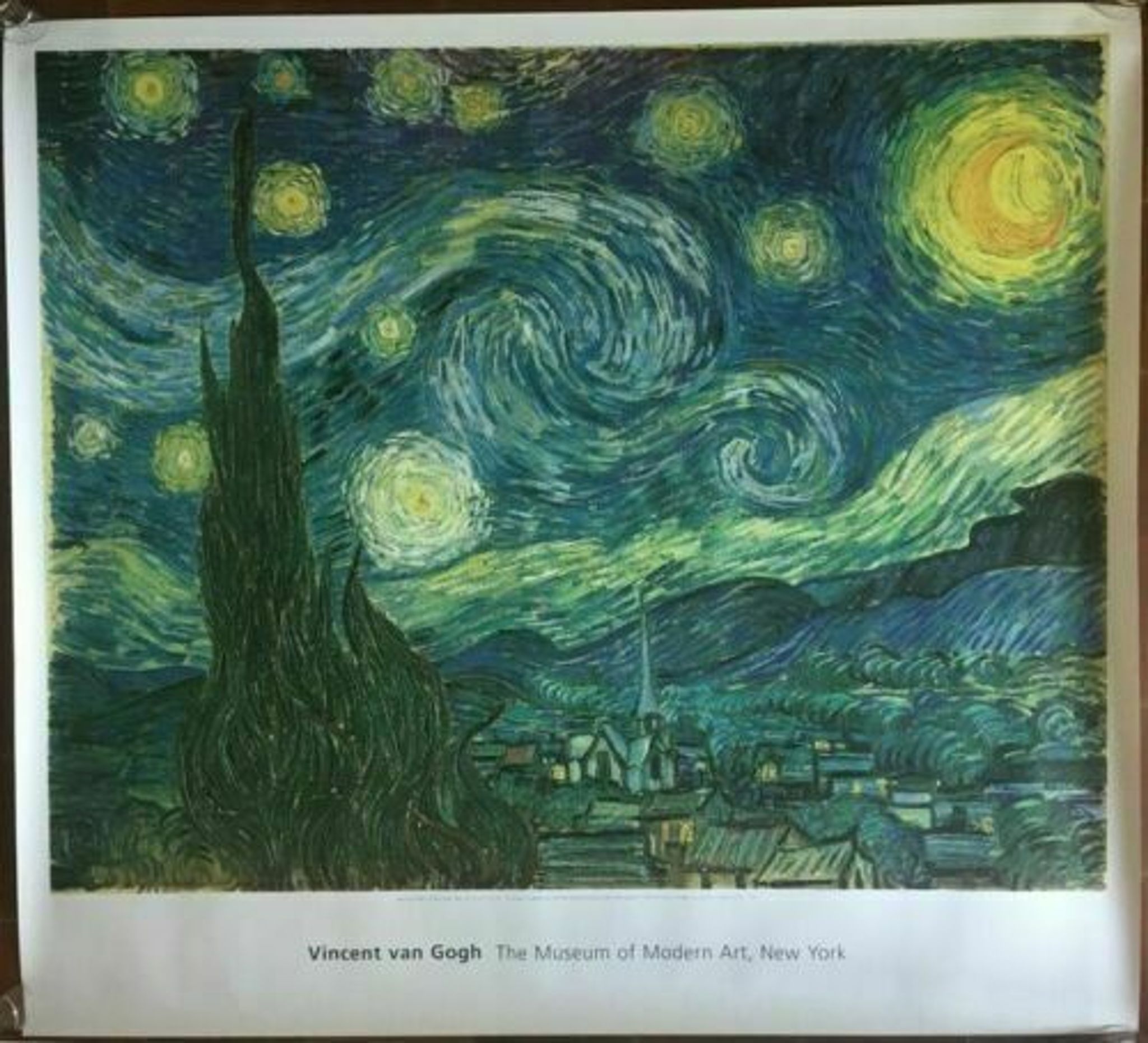 Original poster "Vincent Van Gogh" Museum of Modern Art New York 122x134cm 1996