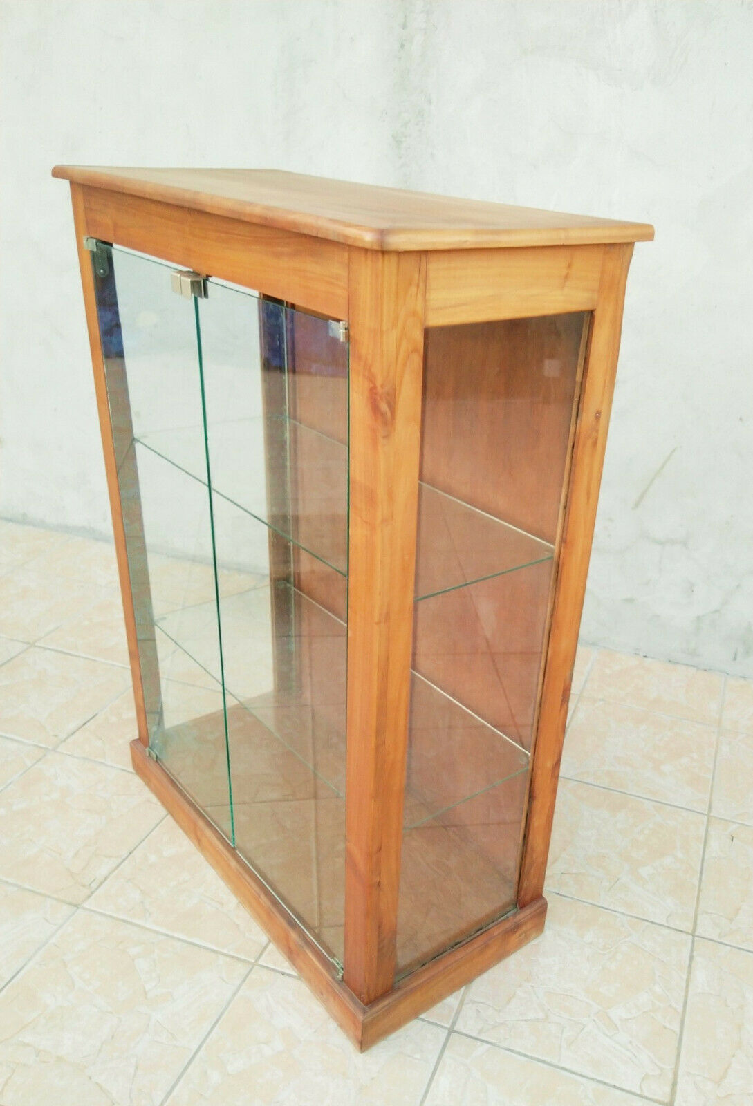 Vintage walnut showcase