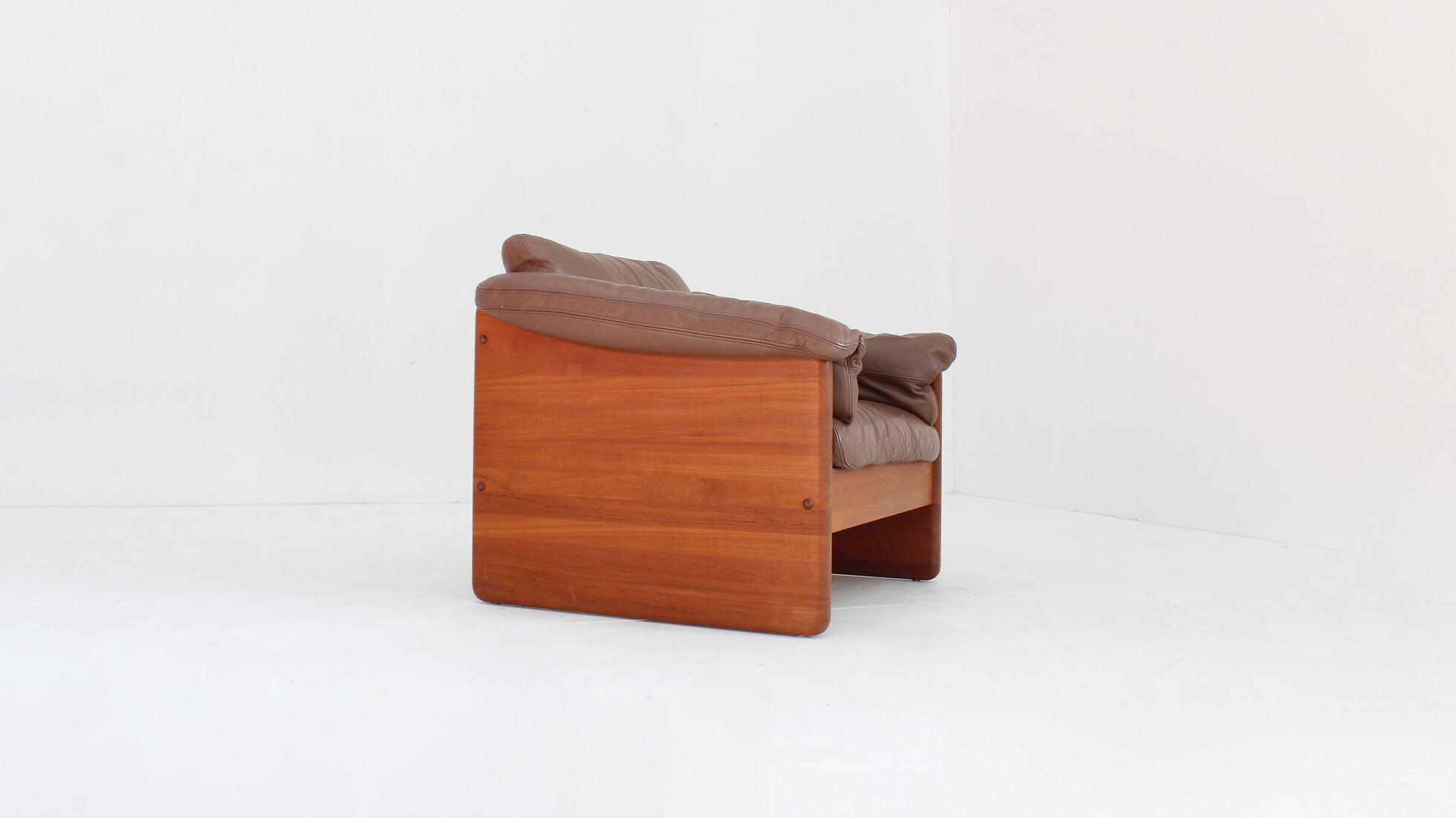 Vintage Danish mid-century armchair in solid teak by Mikael Laursen 1960s