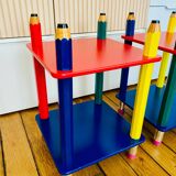 Pair of Pierre Sala “Crayon” bedside tables - 1980s