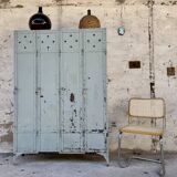 Old metal locker with 4 doors