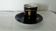 Haviland porcelain cup in blue from Sèvres, gilded with fine gold c.f.h g.d.m.