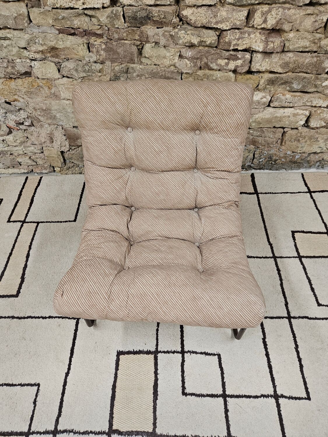Vintage tubular armchair 1970s