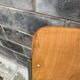 Pair of wooden cinema armchairs industrial style 1960s