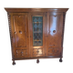 Spanish style oak wardrobe, early 20th century