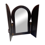 Miroir orientale cuir et clous 28x55cm