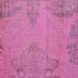 Pink Handknotted Floral Rug sku2356