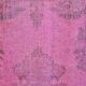 Pink Handknotted Floral Rug sku2356