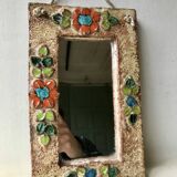 Ceramic mirror, La Roue, Vallauris.