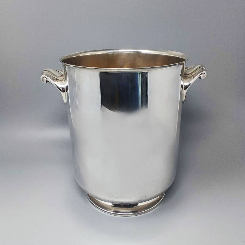 1950s Gorgeous Ice Bucket byChristofle in Silver Plated. Made in France
