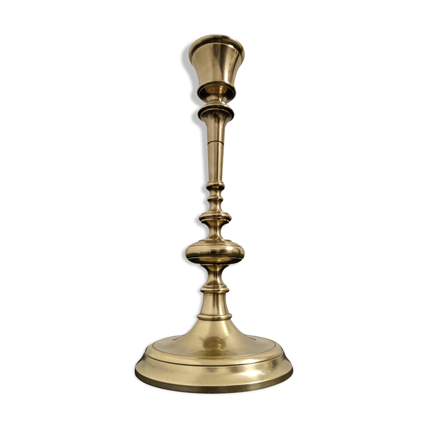 Skultuna's polished brass candlestick