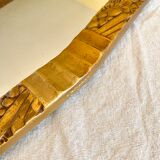 Golden art deco mirror