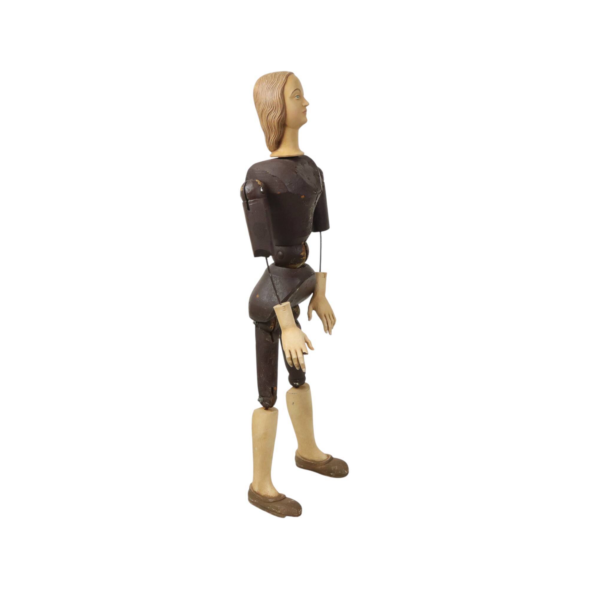 Large Vintage Santos Pop Lay Figure Mannequin 20th Century