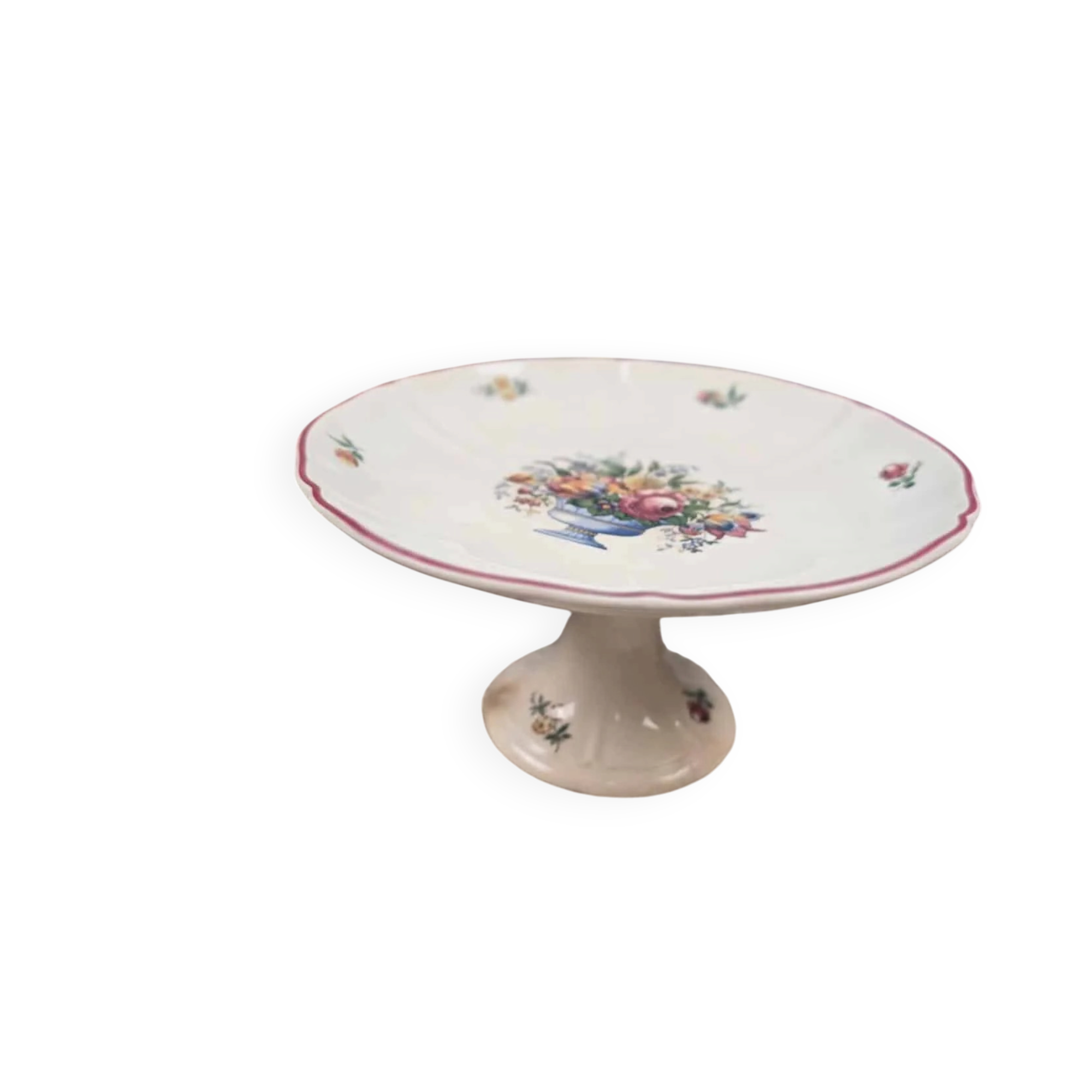 Antique compote dish Villeroy & Boch Mettlach Floralia 1577 – Saar Basin