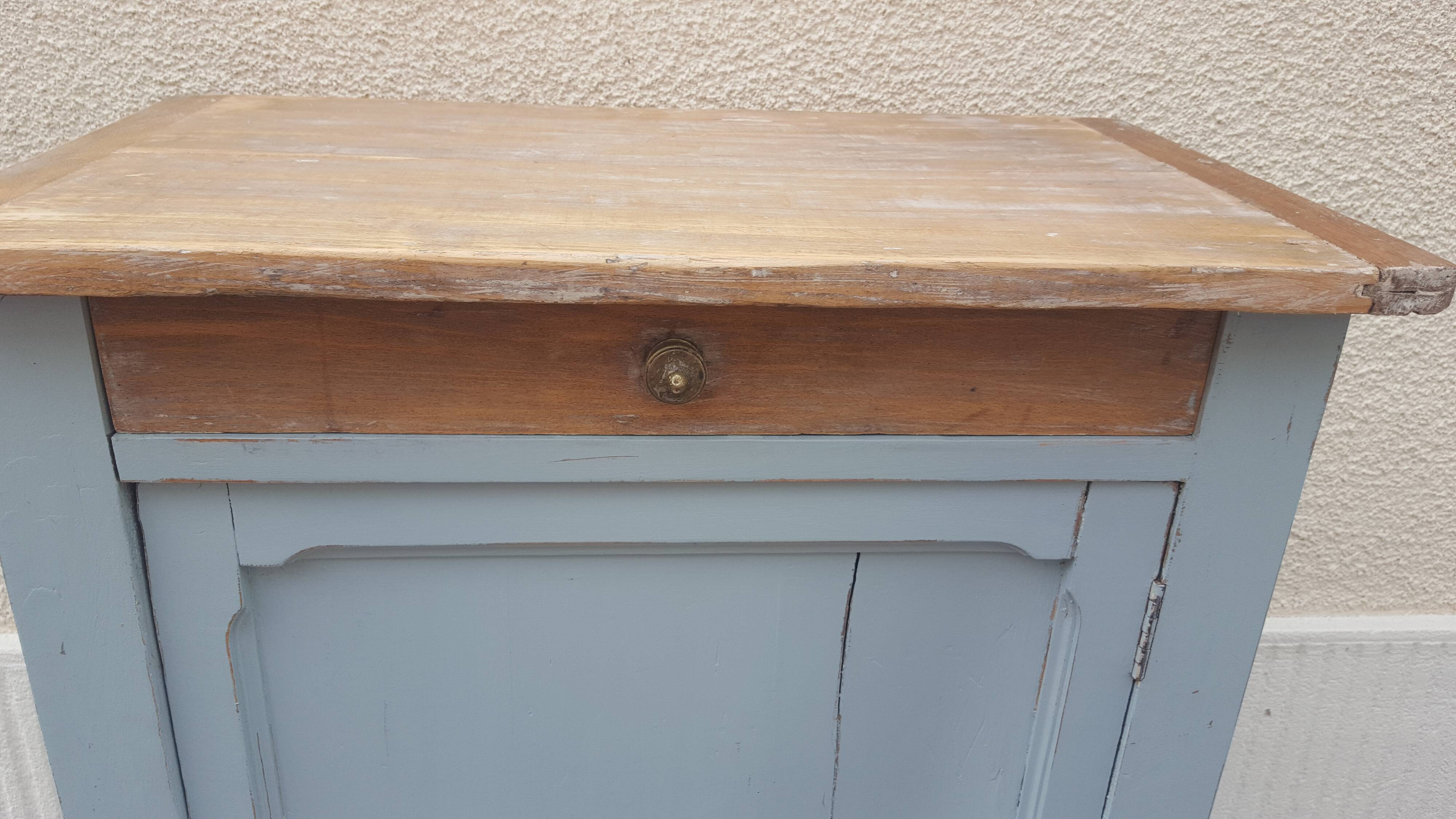 Parisian buffet wood and pastel