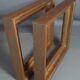 Pair old frames gilded wood gold leaf 26,5x23 cm, foliage 20,5x17 cm SB