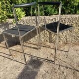 Set of Zeus chairs and stools Maurizio Peregalli 80s