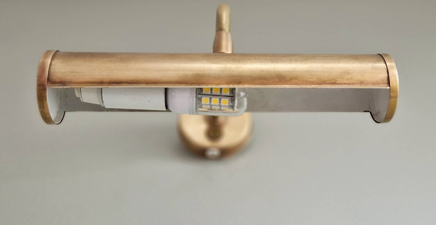 Vintage 80s brass picture light Ikea