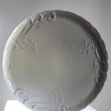 Vintage/antique large pie dish fine white Limoges porcelain.