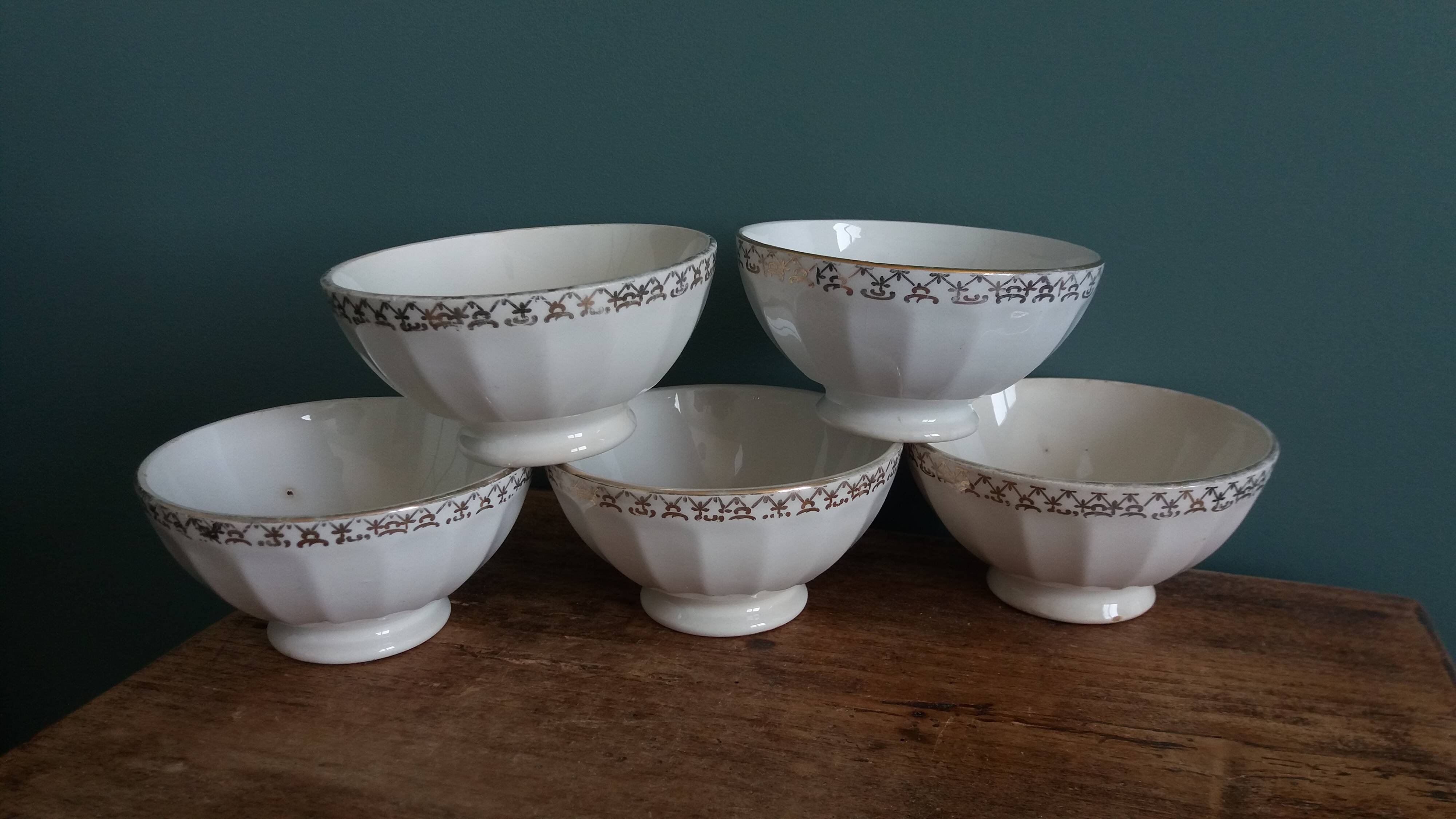 Ribbed bowls Orchies Moulin des Loups and others