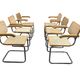 Vintage Marcel Breuer Cesca chairs, made in italy, 1970s  (set of 6)