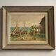 Charles Vaniscotte: oil painting on canvas / port in Brittany