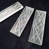 Coffret de 6 porte couteaux en plexiglass Style Art Déco