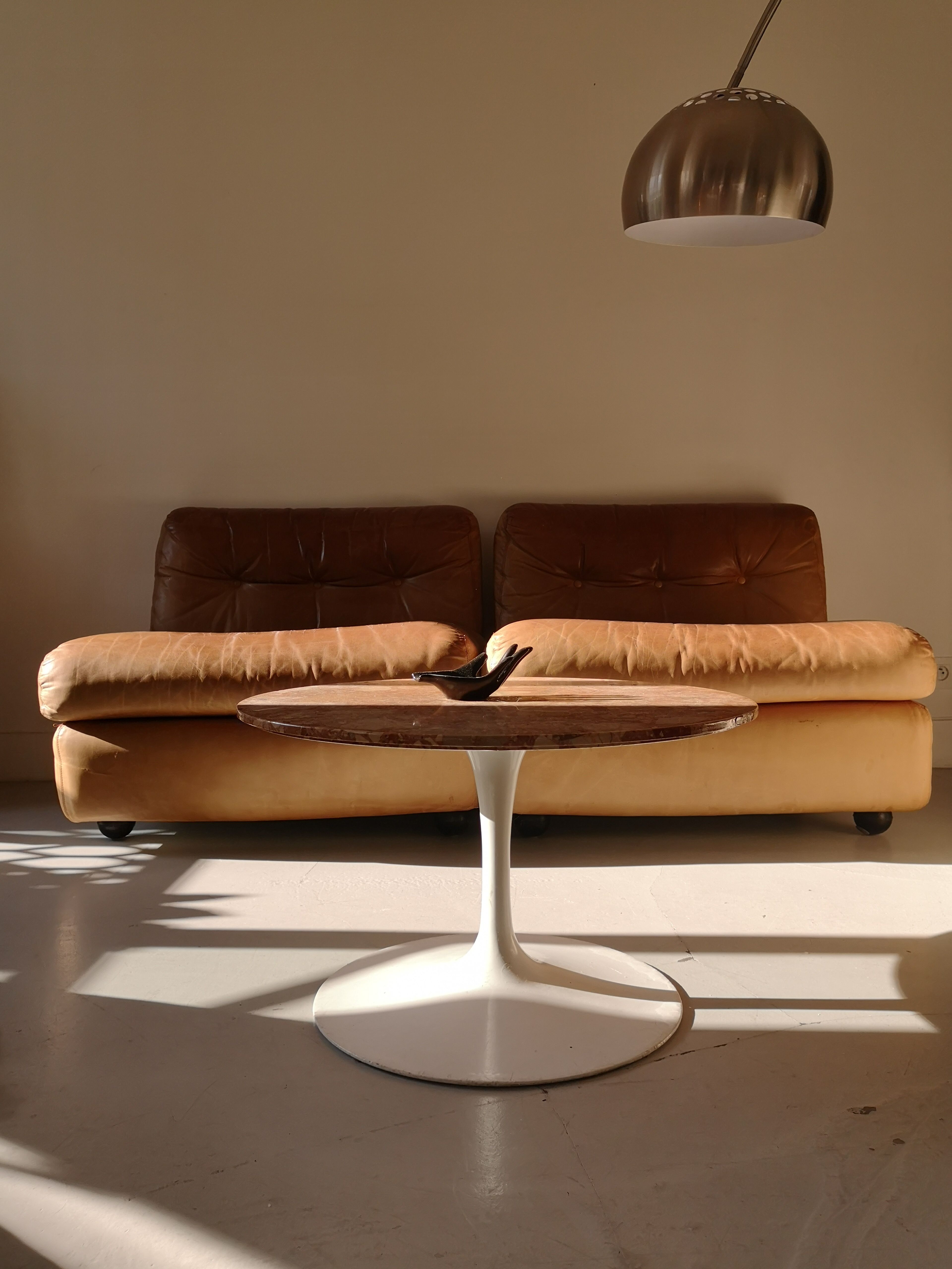 Leather sofa, Amanta model by Mario Bellini for B&B Italia, 1970