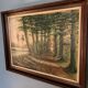 Rural landscape oil painting