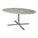 c. 1970 - Dining table in marble and chromed steel/cast aluminum - France