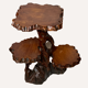 Biomorphic brutalist tree triple plant stand or side table, Dutch 1960s