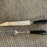 Service cutlery.silver metal