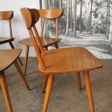 Set of 6 Hiller chairs, vintage bistro