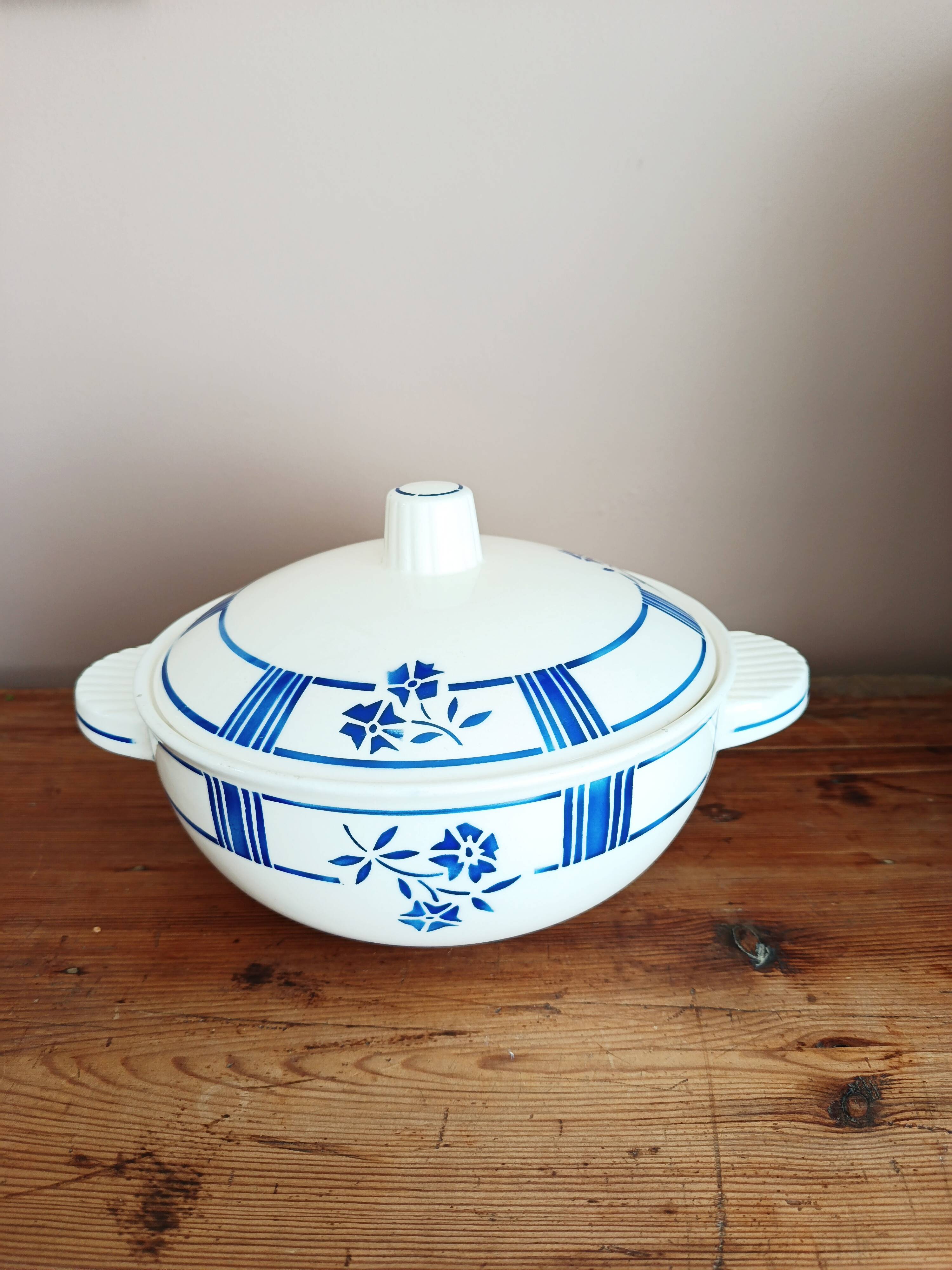 Badonviller earthenware soup tureen