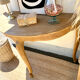 Golden oak console