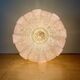 Vintage art deco globe wall or ceiling light in pink Clichy glass