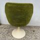 Lot de 2 fauteuils pivotant en velours vert