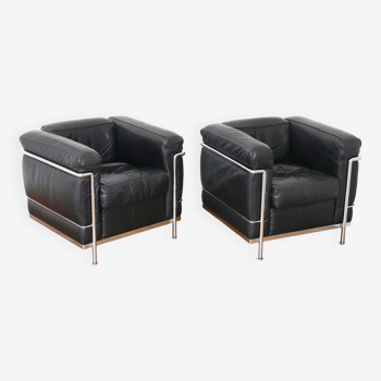 LC2 armchairs - Le Corbusier - Cassina