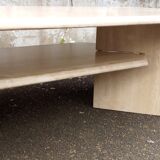 Travertine coffee table