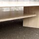 Travertine coffee table