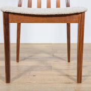Chaises de salle à manger en teck et tissu du milieu du siècle par Leslie Dandy pour G-Plan, Unite