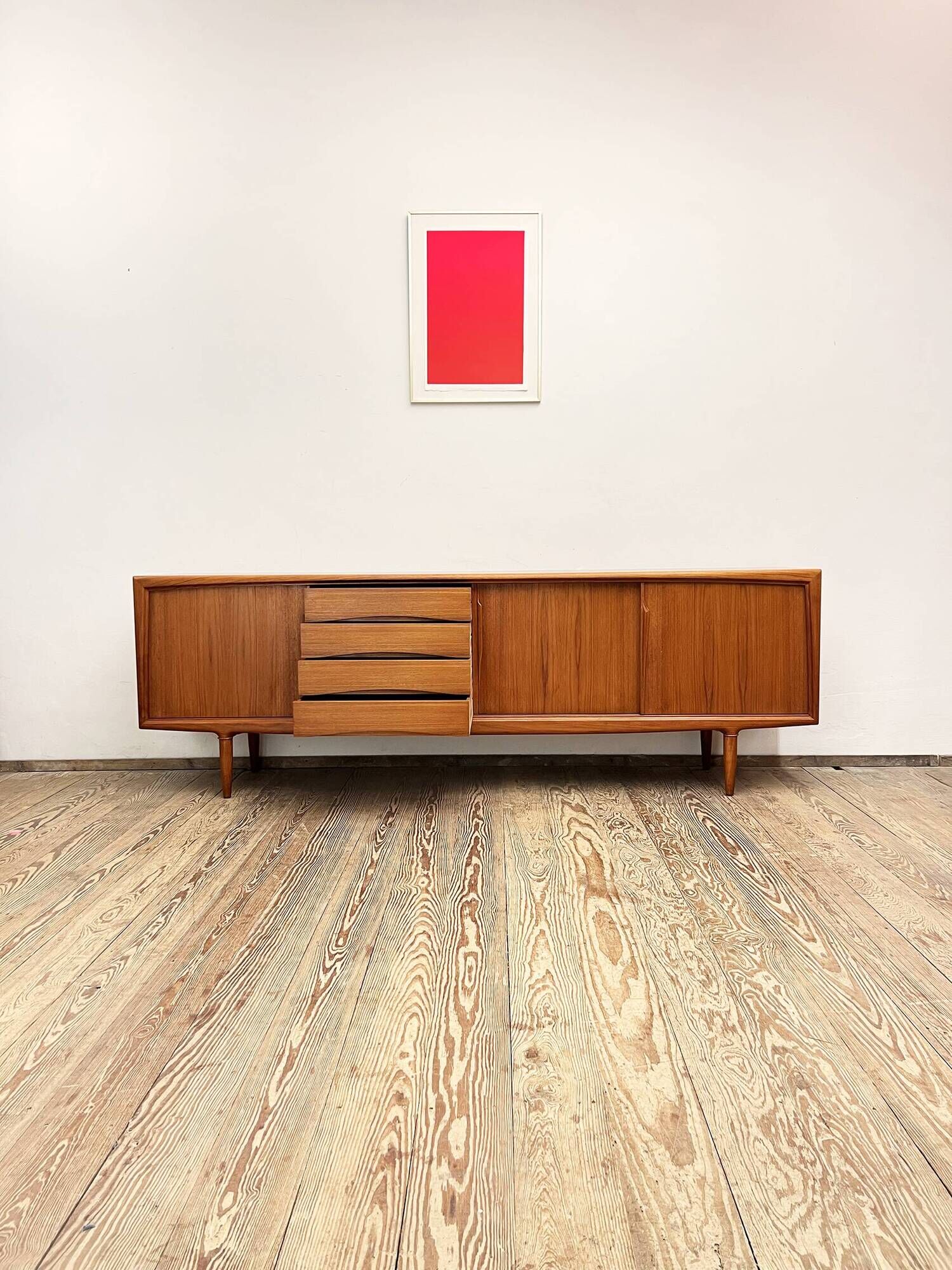 Danish Mid-Century Modern Sideboard in Teak by Axel Christensen Odder Furniture, 1960s