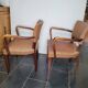 Pair of skai bridge armchairs