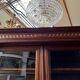Henri II style library. Solid oak.
