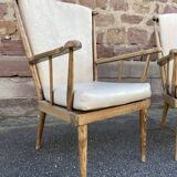 4 armchairs baumann vintage fan 1970