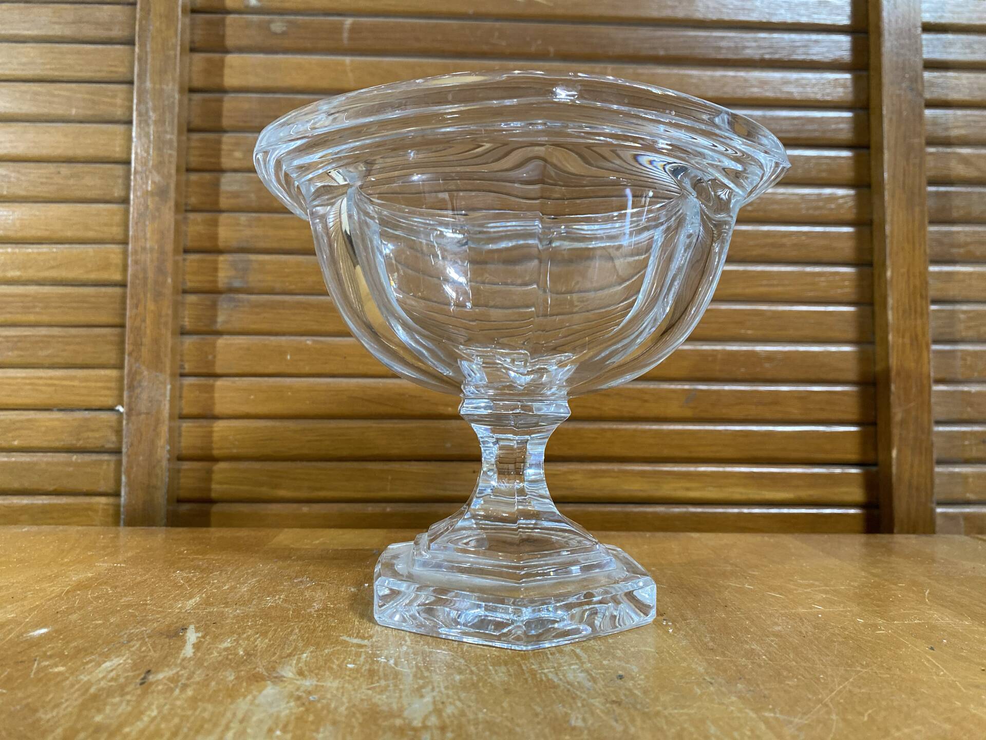 Vintage Art Deco Moulded Crystal Coupe BACCARAT Bourbon Model